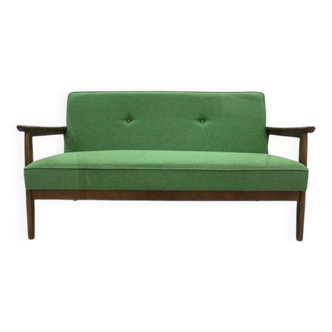 Vintage 3 seater fabric sofa