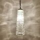 Ensemble de 4 lampes suspendues en verre cristal