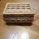 Petite boite a couture en osier vintage