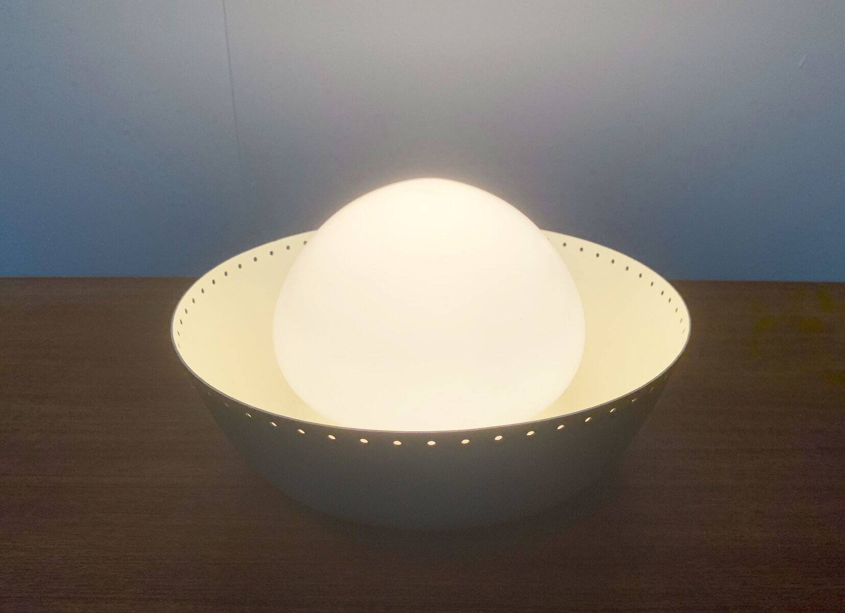 Mid-century German minimalist ceiling lamp by Bega.