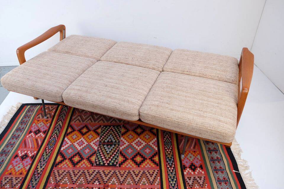 Kristensen teak sofa bed, 60s/70s style, Danish style.