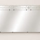 Large antique Art Deco Venetian mirror 203x100
