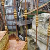 XXeme iron-cast spiral staircase