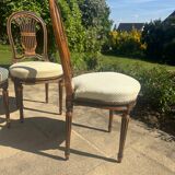 Antique Louis XVI style chair – lyre back, handcrafted upholstery