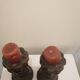 Vintage carved wooden candle holder