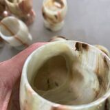 Vintage Onyx Glass Lot Circa 1970