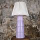 Large purple ceramic lamp by Roche Bobois, 1980s