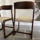 Paire de chaises Baumann modèle traîneau