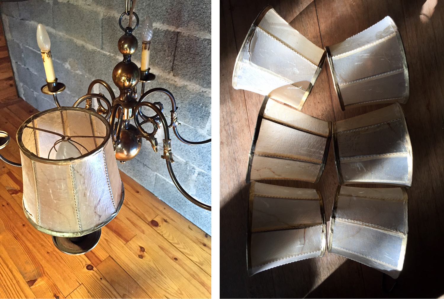 Vintage pork bladder lamps-day for dutch lustre