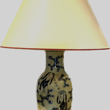 Lamp Porcelain with Chinese decoration XX century