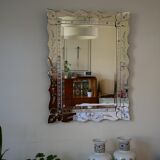 Venetian mirror beveled 87x 65cm, 50 years