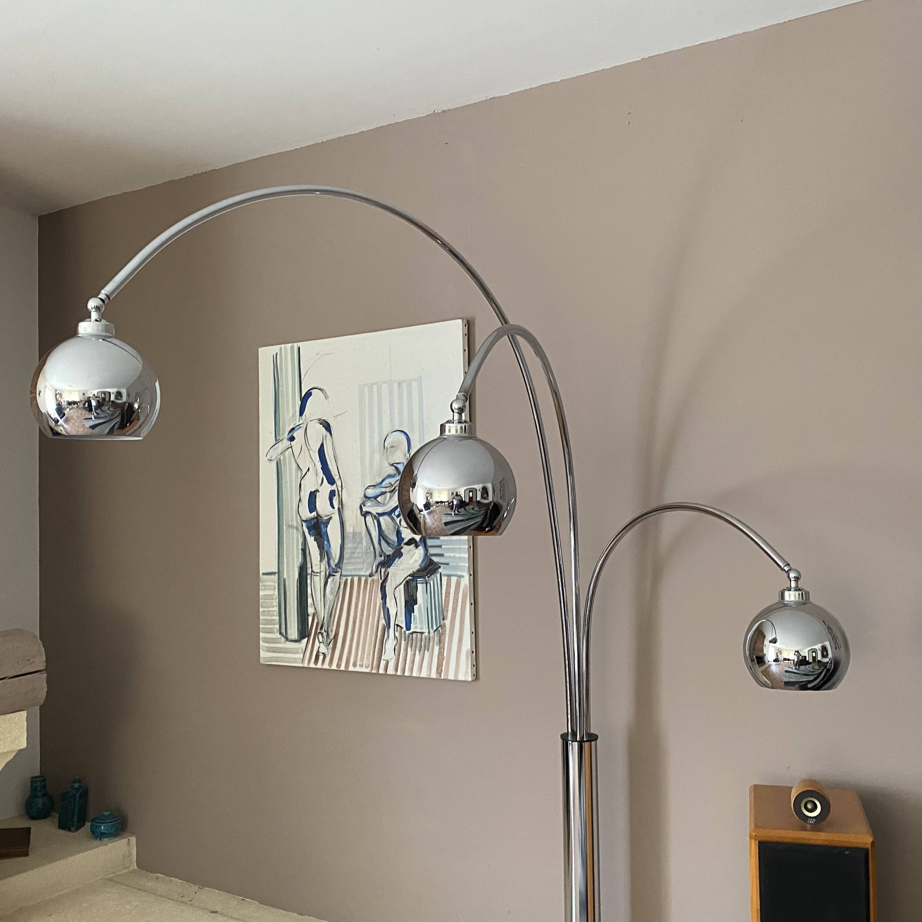 Lampadaire muguet goffredo reggiani. 1970.