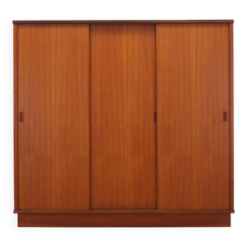 Teak wardrobe, Danish design, 1960s, manufacturer: Denmark