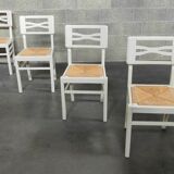 4 chaises blanche