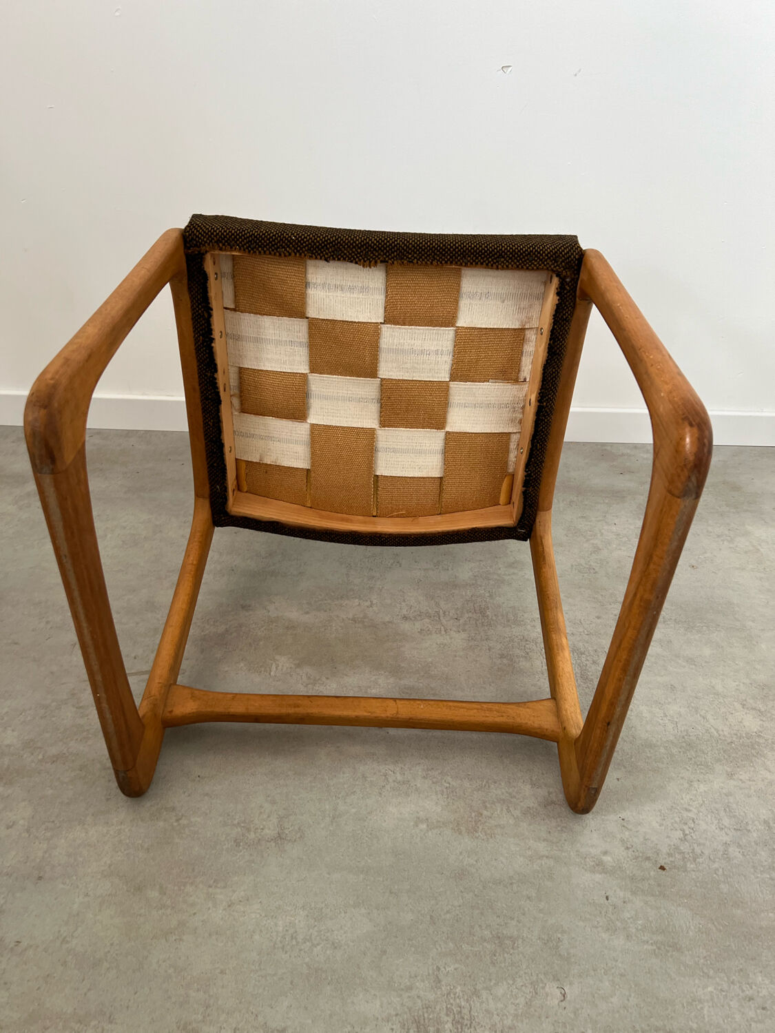 Set of 6 wooden chairs sled baumann vintage / year 60