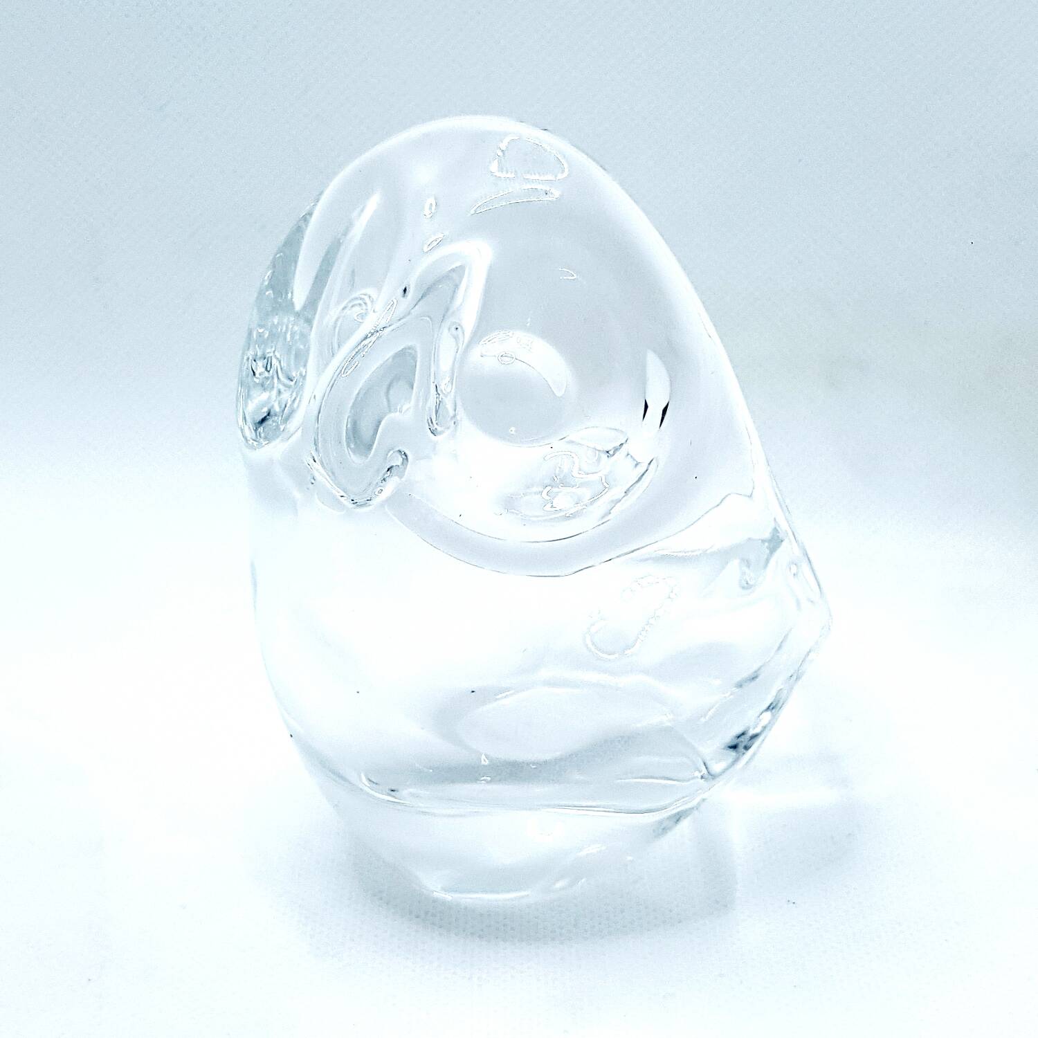 Cendrier hibou en cristal