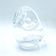 Cendrier hibou en cristal
