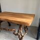 Solid wood coffee table - oak + vine roots