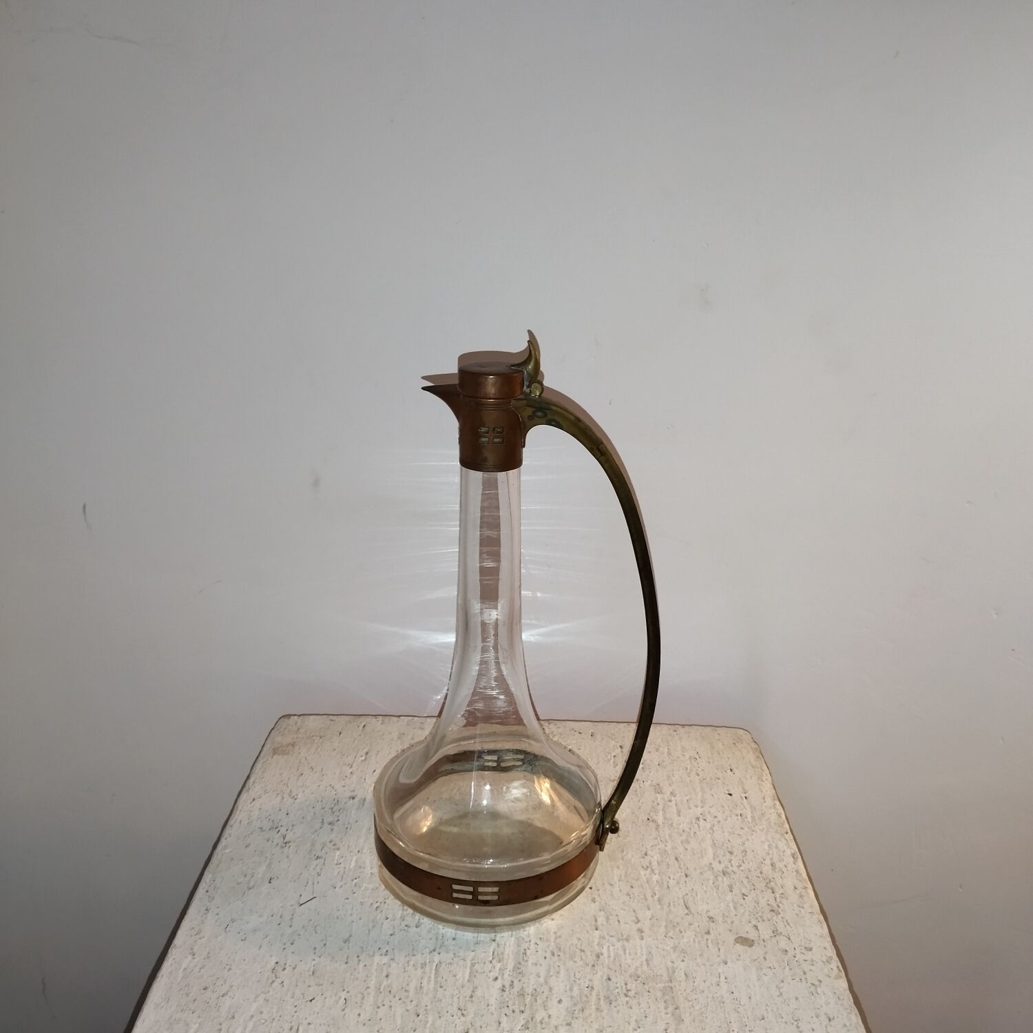 Art-nouveau decanter Locksmith-Bovy