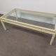 Glass and metal coffee table Pierre Vandel