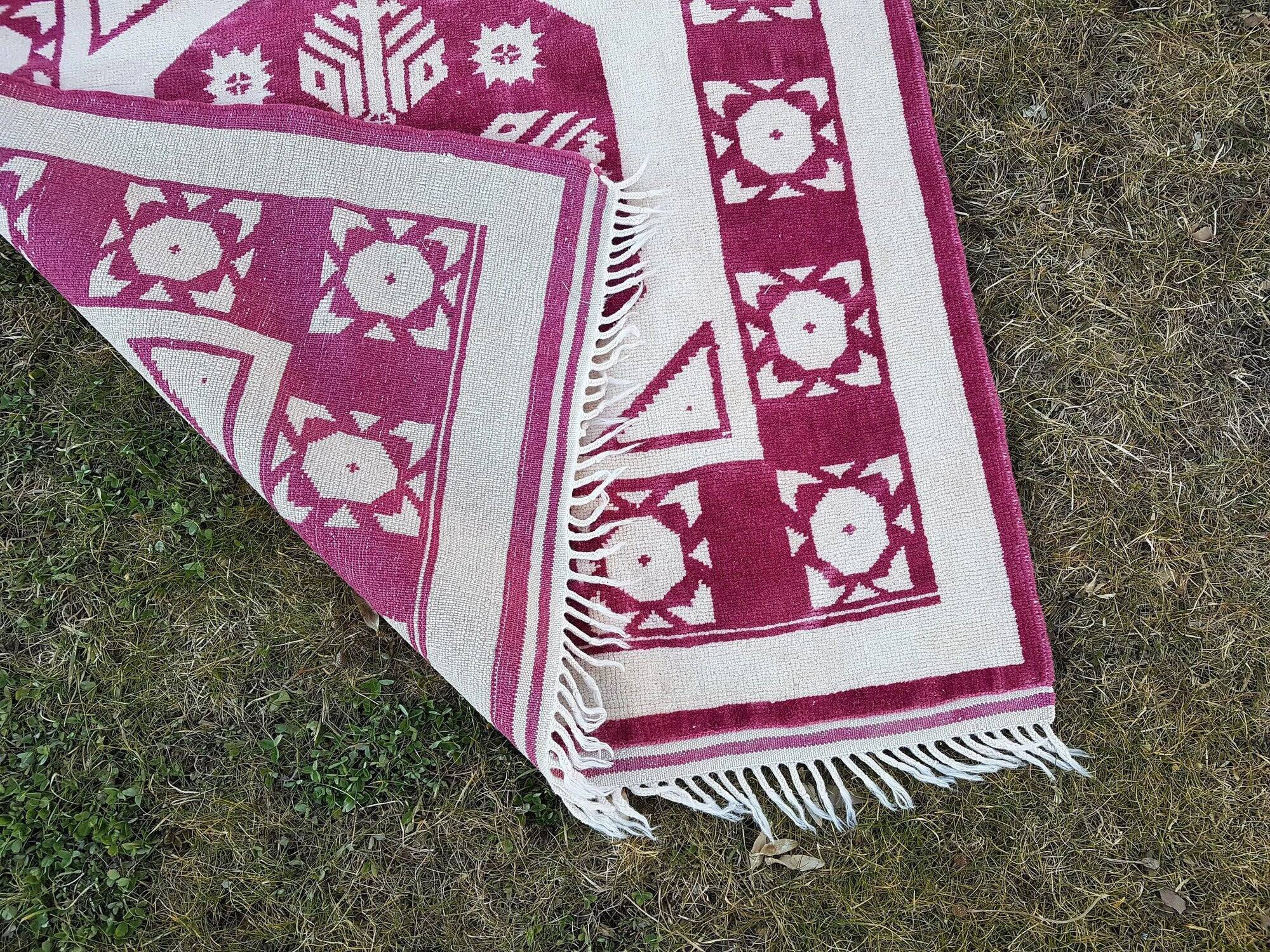 Vintage Turkish hallway rug 100x493 cm