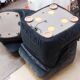 Canapé d'angle modulable chauffeuses et pouf vintage Steiner - Années 80