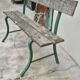 Old patinated garden bench 1950s