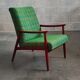 Pair of green armchairs by Jiri Jiroutek for Interier Praha 1960