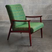 Pair of green armchairs by Jiri Jiroutek for Interier Praha 1960