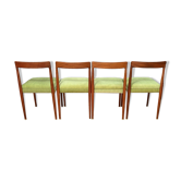 Set of four Lübke chairs, Germany, 1960s