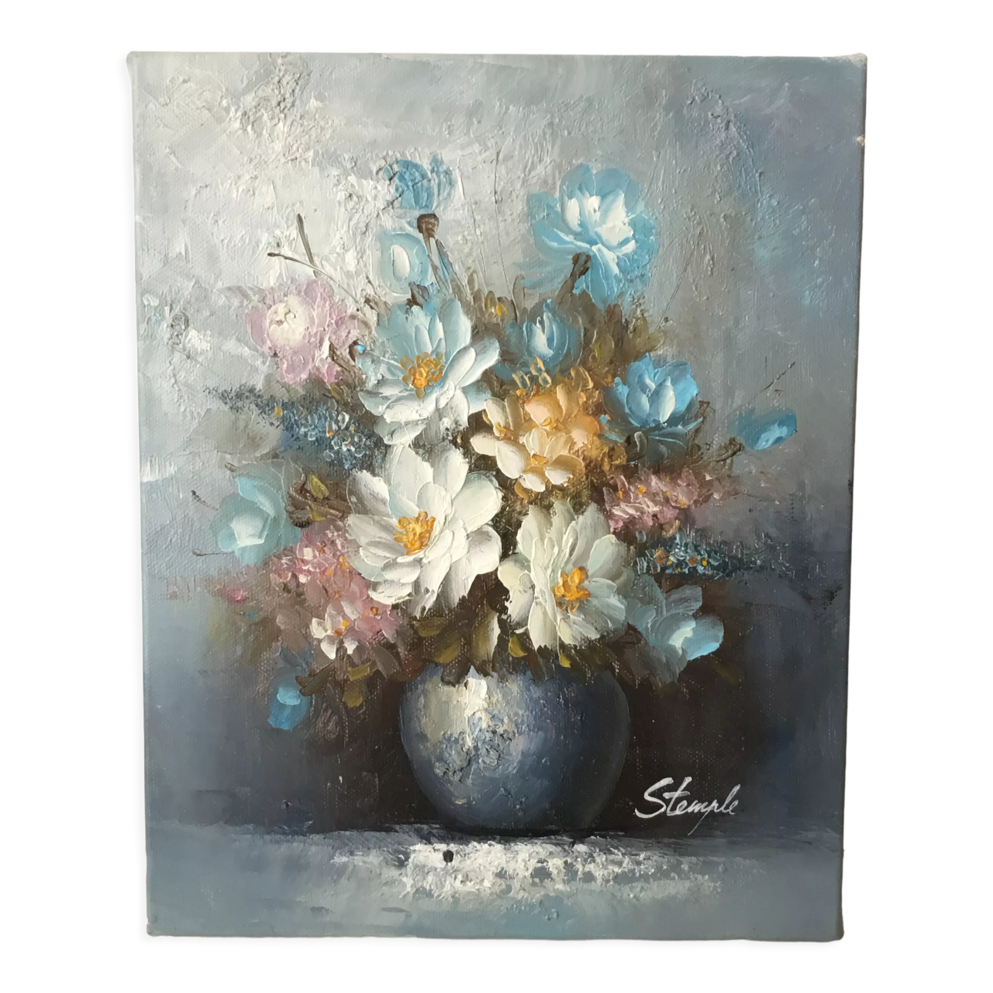 Oil on canvas “Bouquet of flowers”