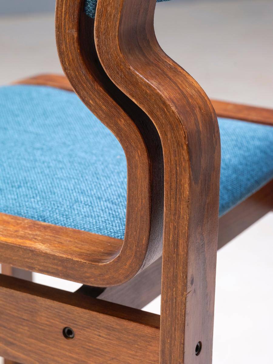 Set of 4 chairs, Ludvík Volák, 1960s–1970s, Czechoslovakia