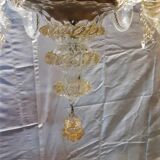 Lustre Murano translucide et or ancien complet