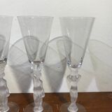 4 crystal champagne flutes from bacchus