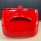 Vintage enamelled cast iron casserole dish