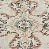 6x9 Persian Classic Cream & Black Vintage Rug, 183x287Cm
