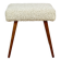 High stool seat boucle beige - round beech legs