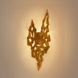 Auguste fixed sculpture metal appliqué patinated around 1970