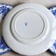 6 flat plates, Creil and Montereau earthenware, late 19th century, Flora decor