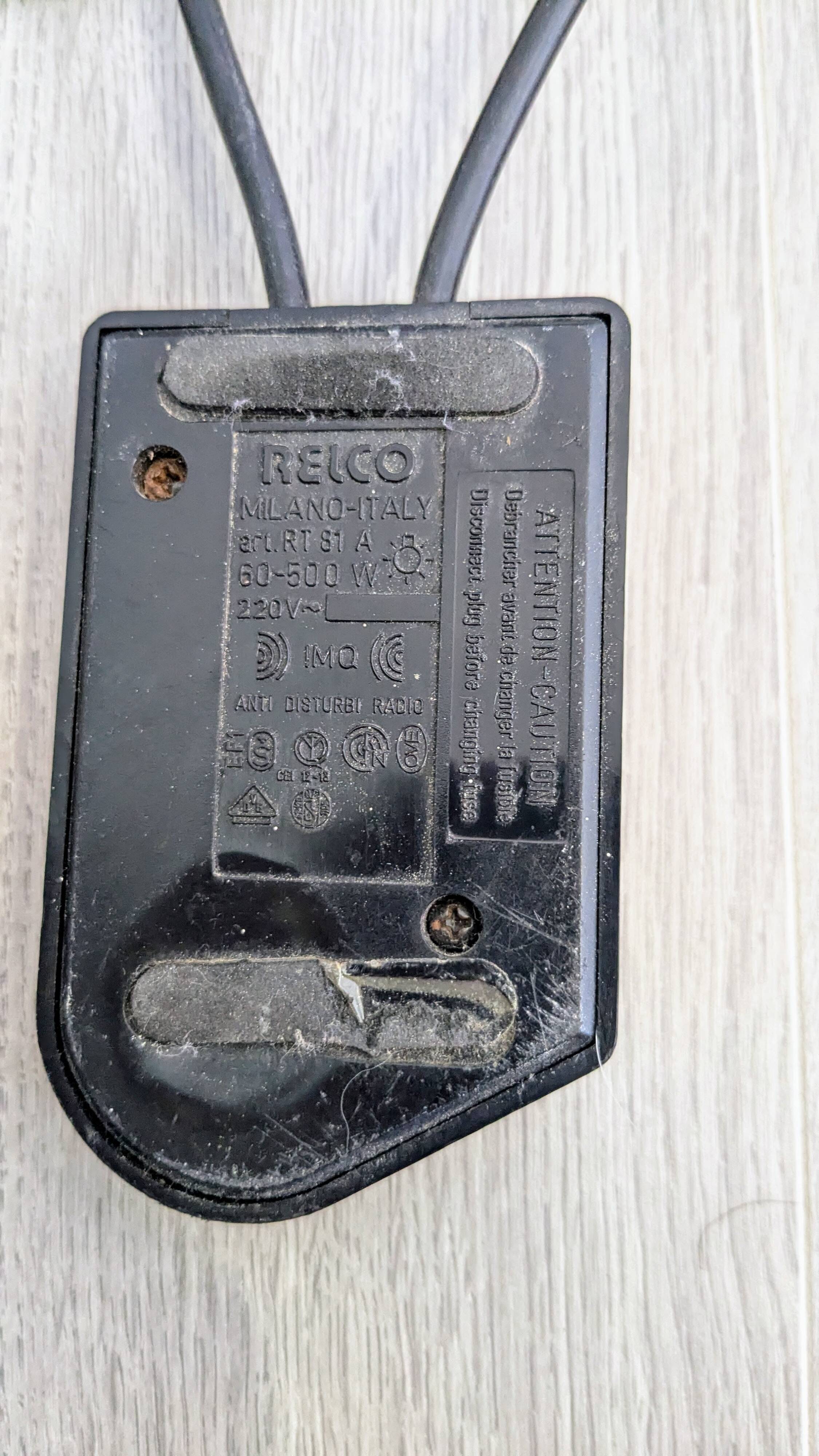 Relco Milano floor lamp – Italian design 1980 in white metal