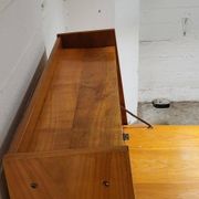 Vintage secretaire with bookcase, 1950s