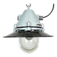 Aluminium and enameled bomb proof pendant lamp 70s