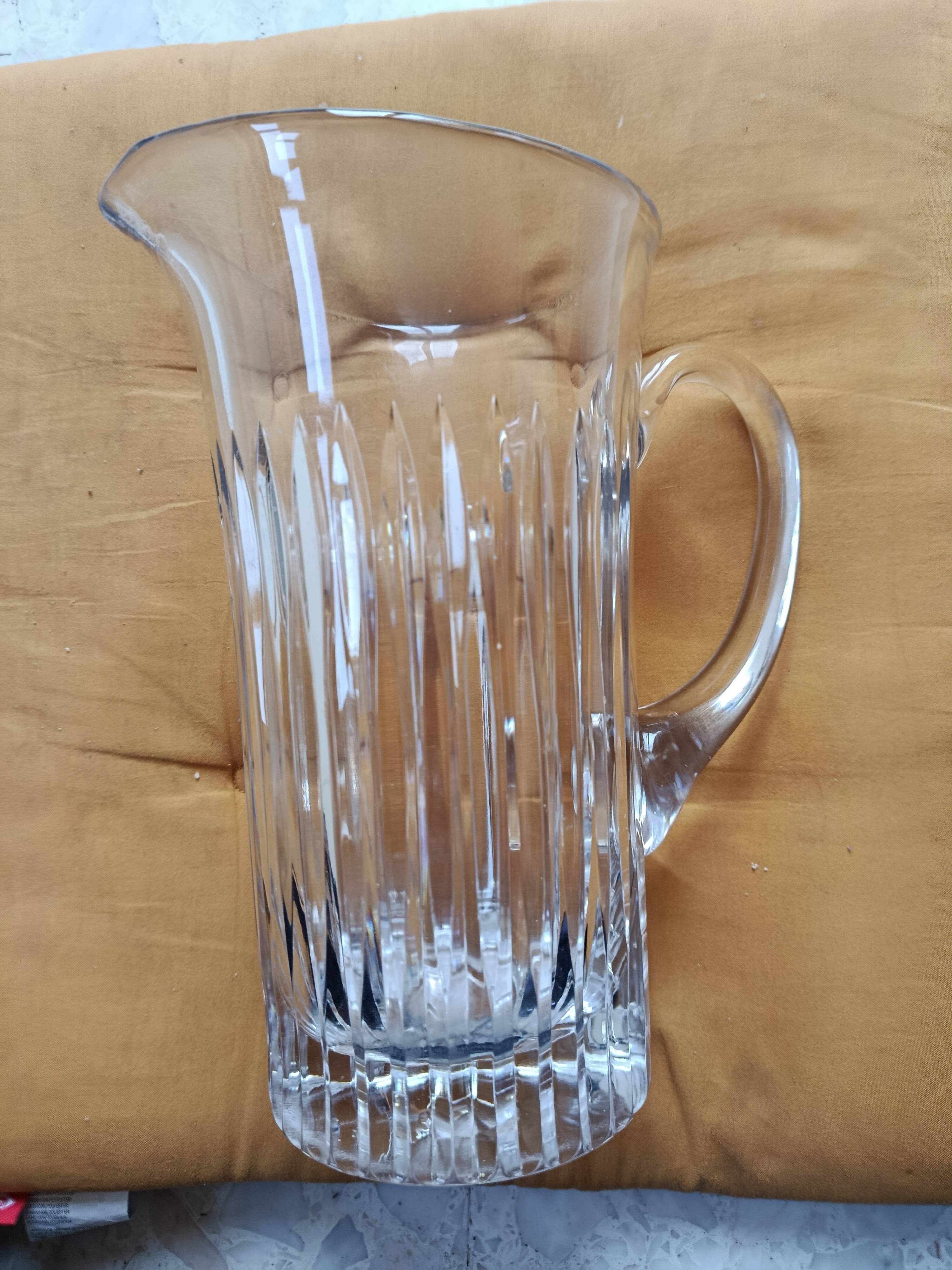 Crystal carafe grooves brand alexandre gelb foret en brie boussu belgium