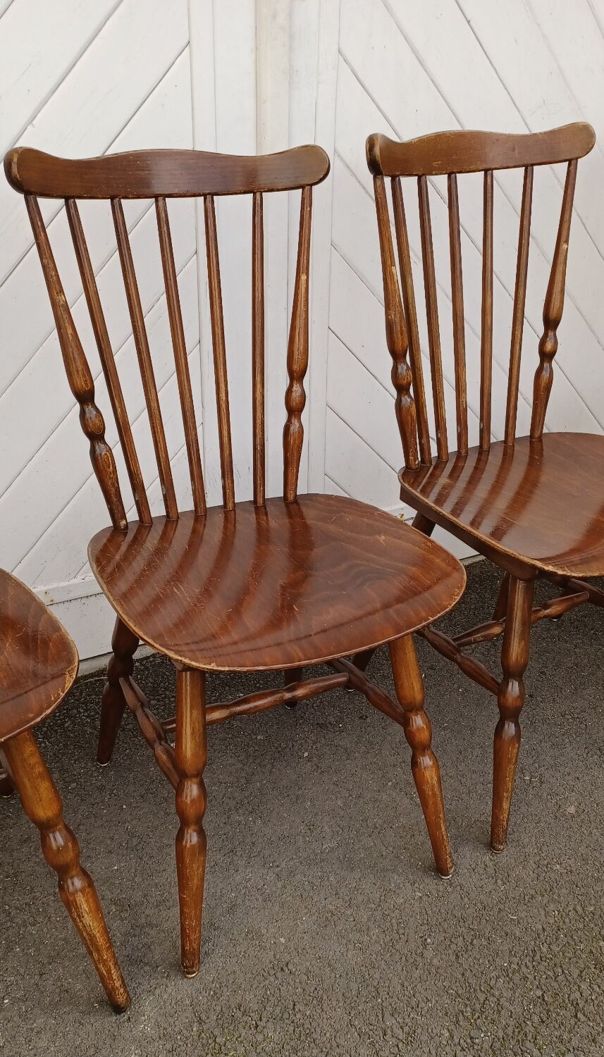 Set of 4 Baumann Tacoma bistro chairs.