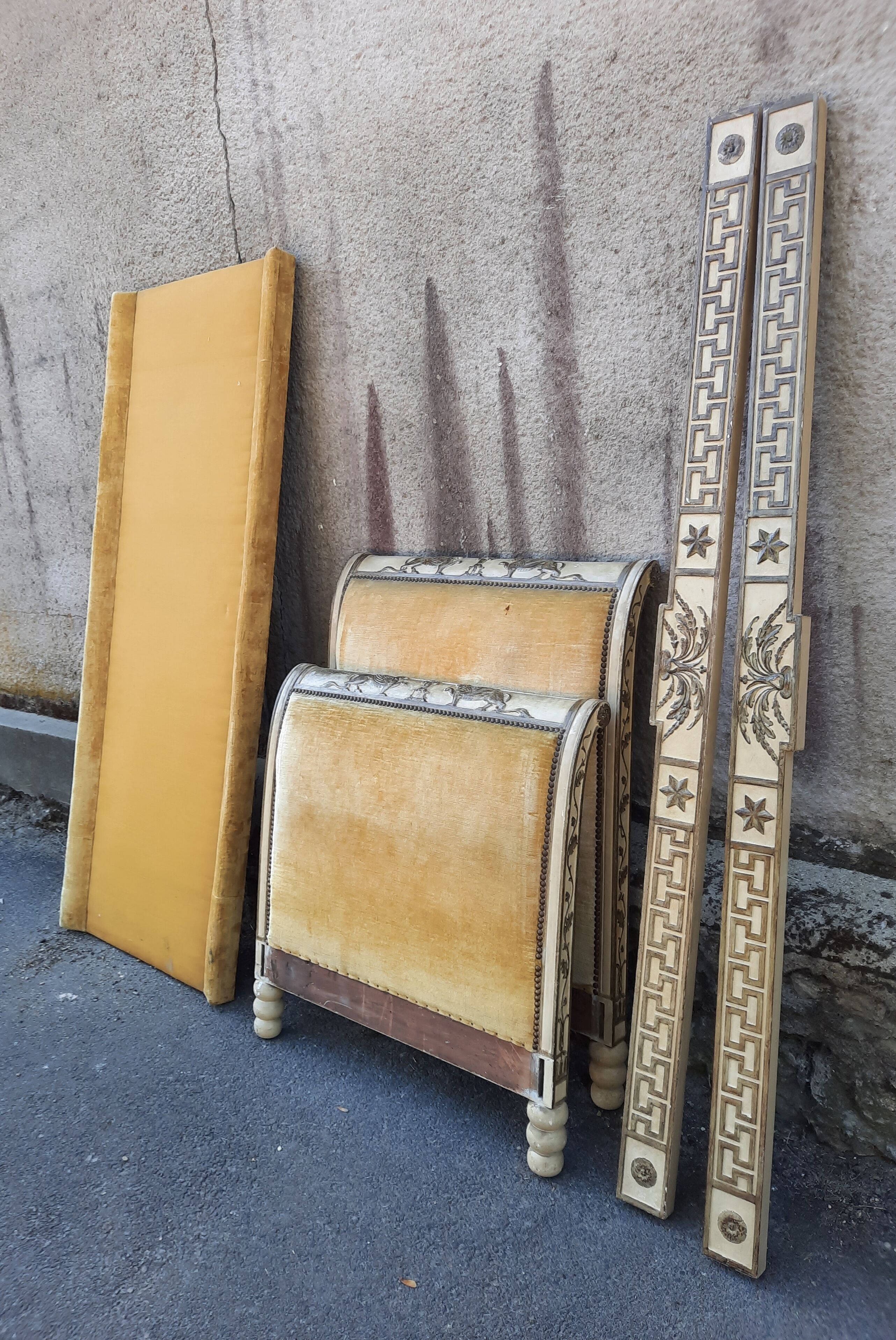 Directoire lacquered bed