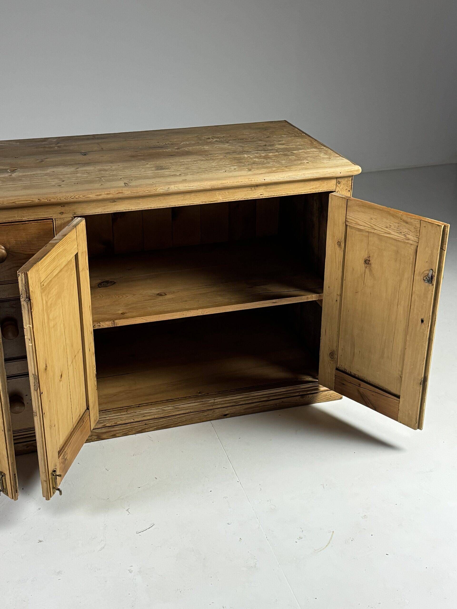 English pine sideboard 19th century