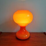 Space Age table lamp in orange glass, Massive, 1960