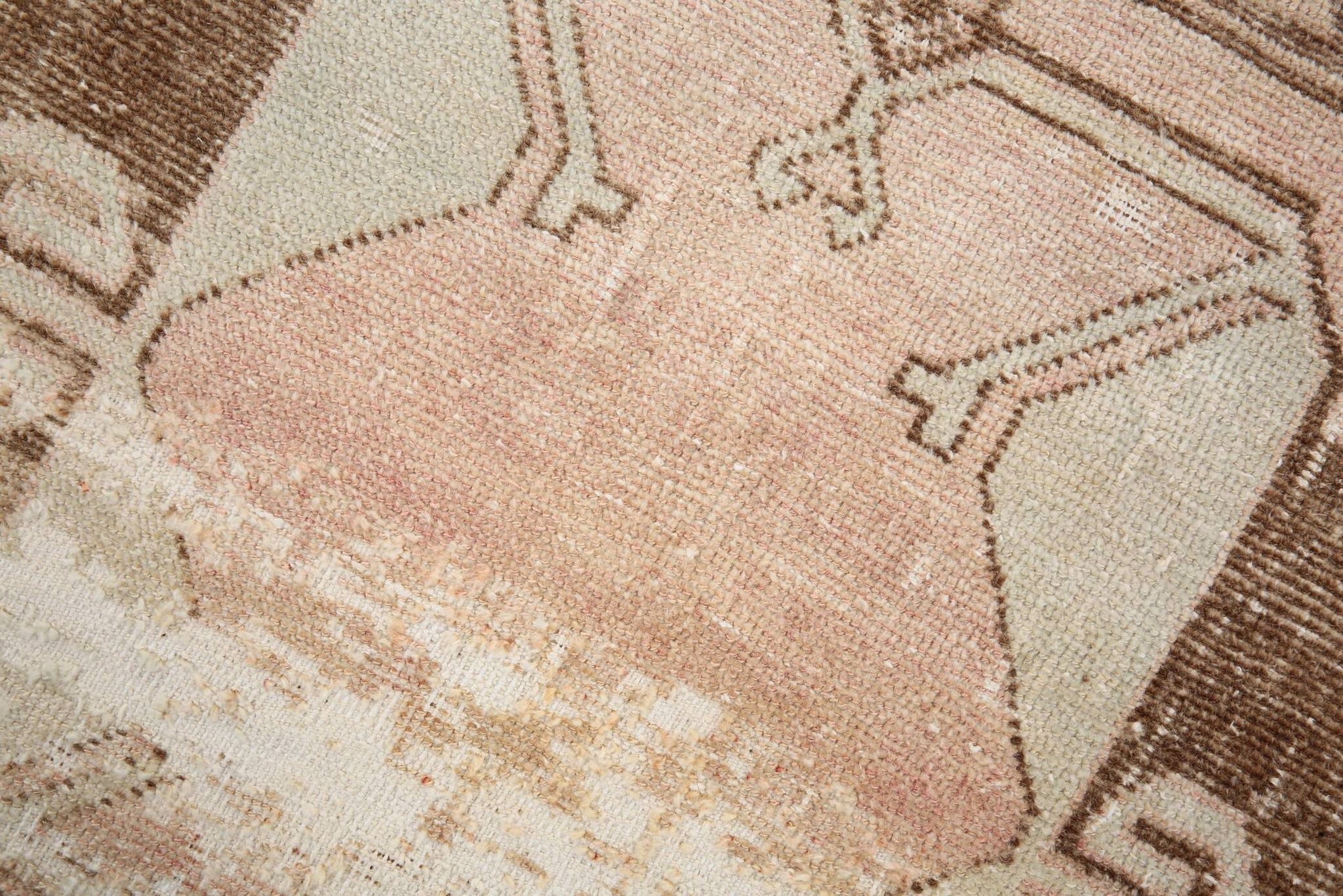 3x11 Rug For Kitchen Brown Beige Turkish Runner Rug, 86x325Cm SK 5286