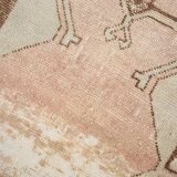 3x11 Rug For Kitchen Brown Beige Turkish Runner Rug, 86x325Cm SK 5286