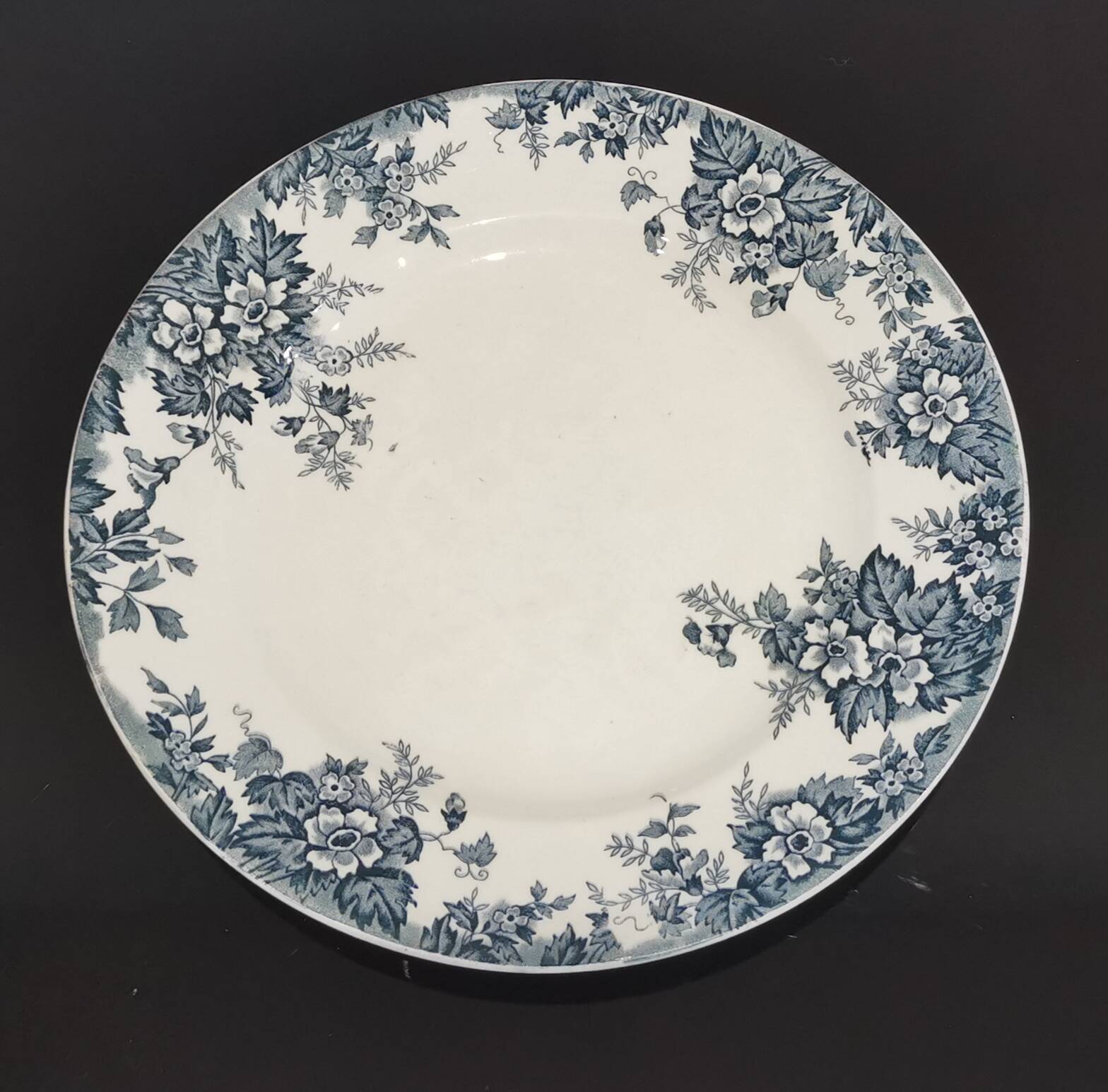 Old Moulin des loups dish Marie Louise iron earth model 29.5cm